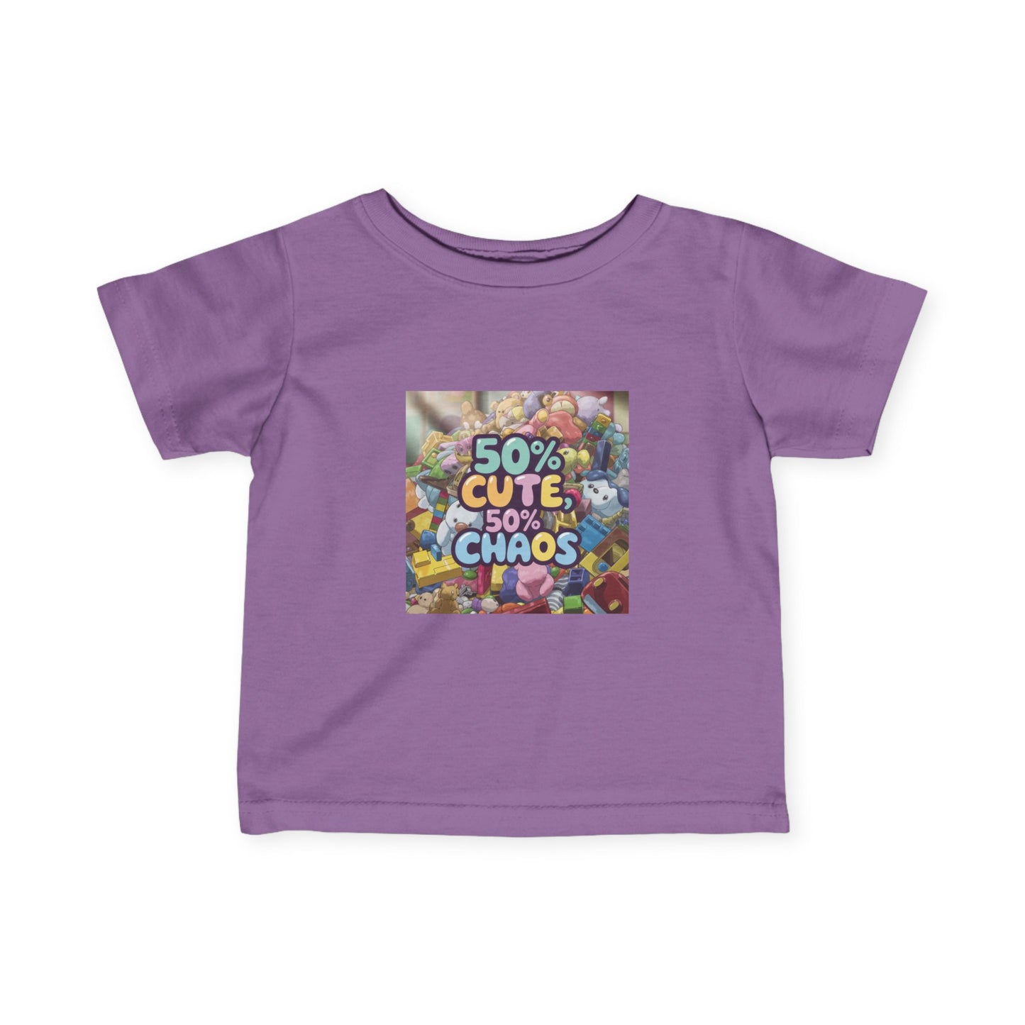 50% Cute, 50% Chaos Infant Tee – Adorable Baby Shirt for Playful Spirits