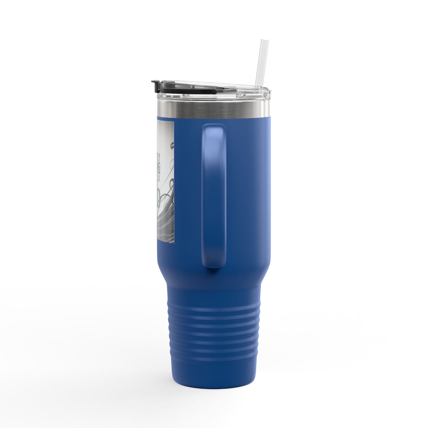 40oz Insulated Travel Mug - Currently in a Staring Contest with the Void