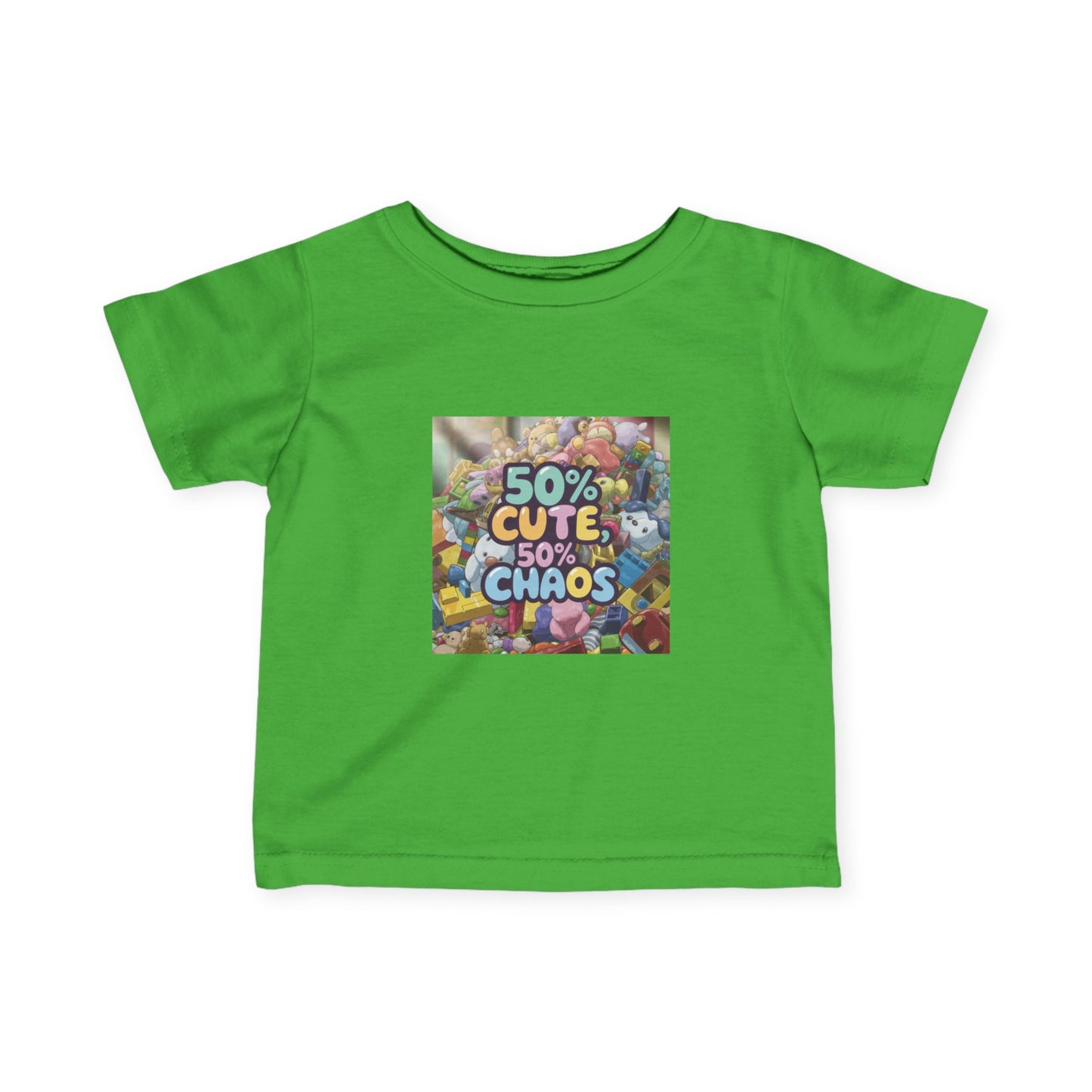 50% Cute, 50% Chaos Infant Tee – Adorable Baby Shirt for Playful Spirits