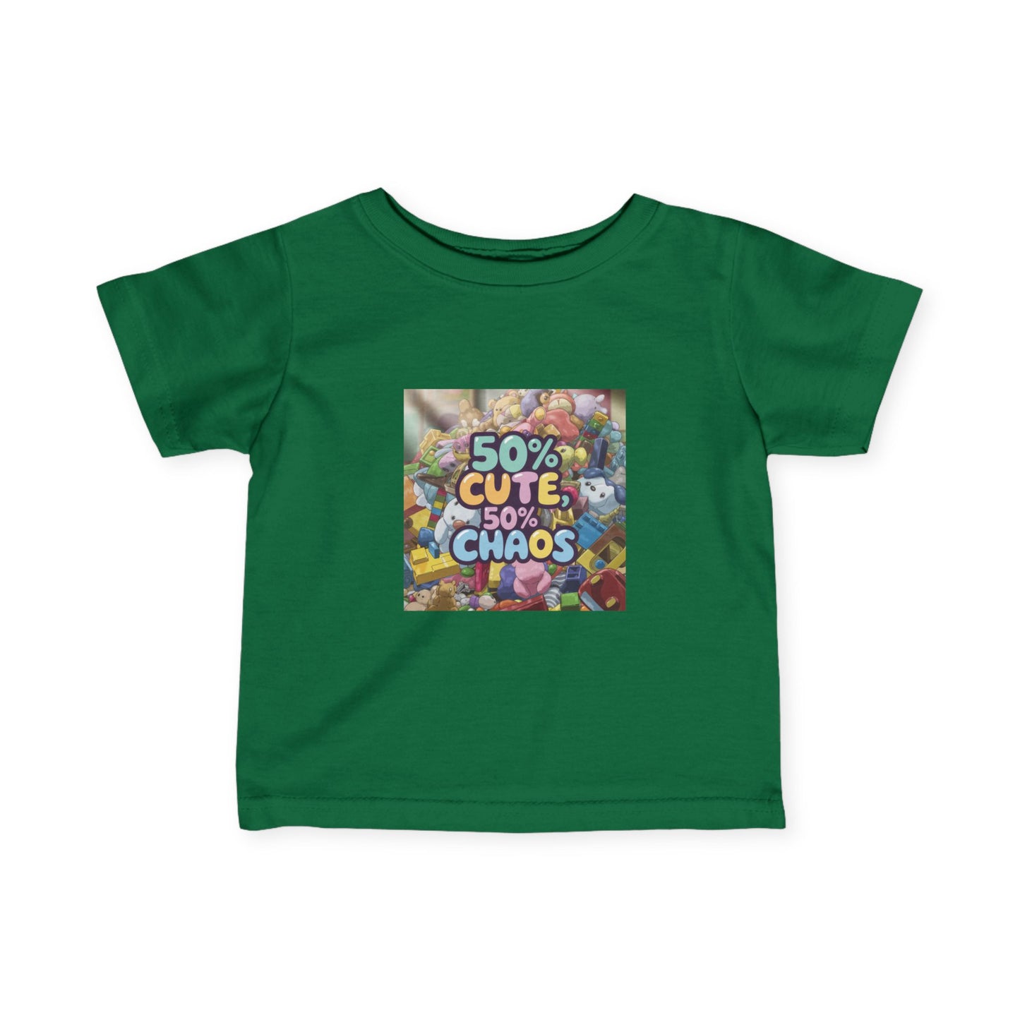 50% Cute, 50% Chaos Infant Tee – Adorable Baby Shirt for Playful Spirits
