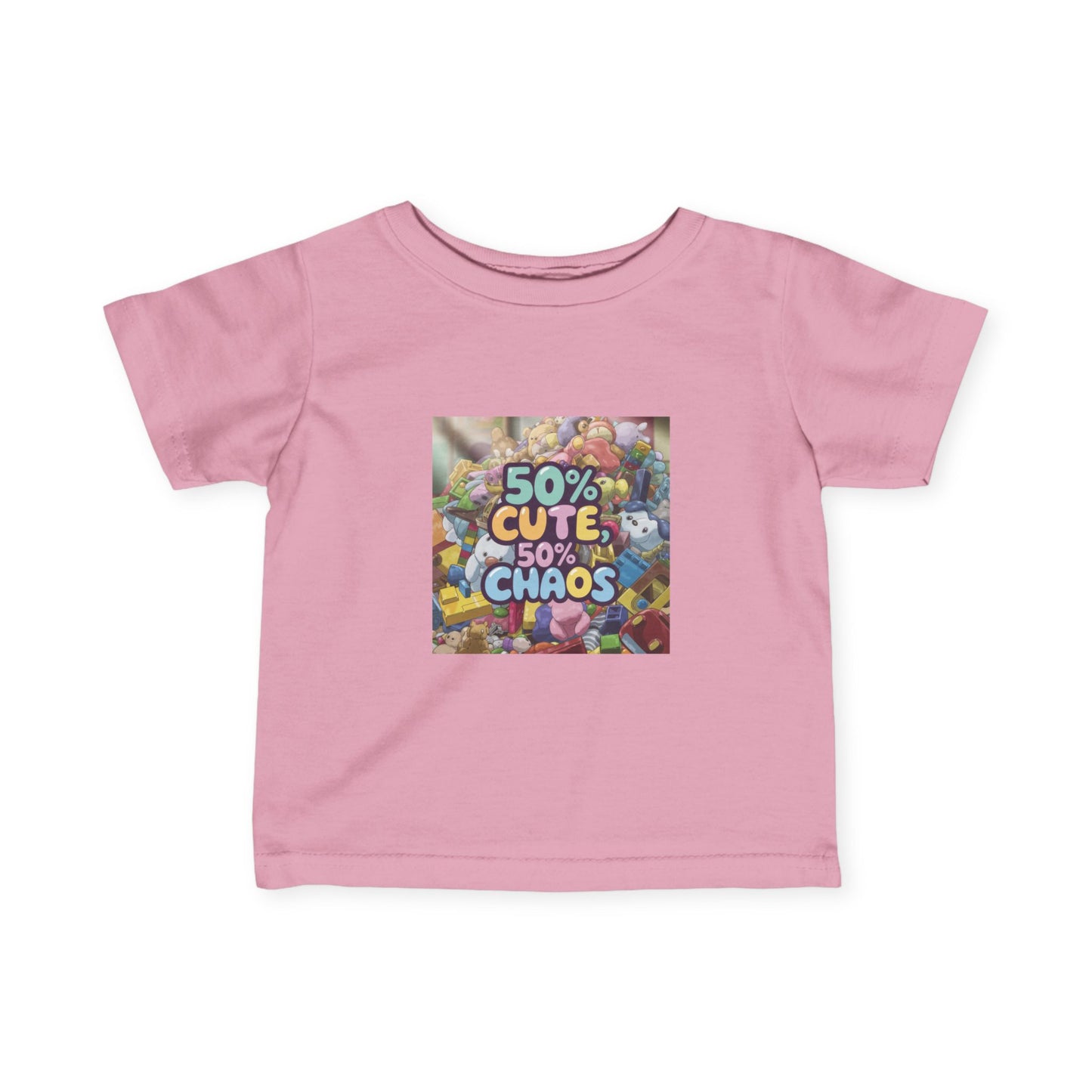 50% Cute, 50% Chaos Infant Tee – Adorable Baby Shirt for Playful Spirits