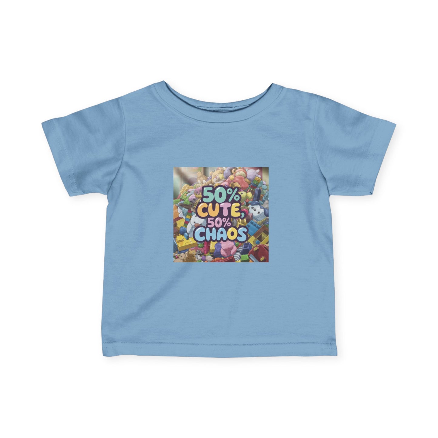 50% Cute, 50% Chaos Infant Tee – Adorable Baby Shirt for Playful Spirits