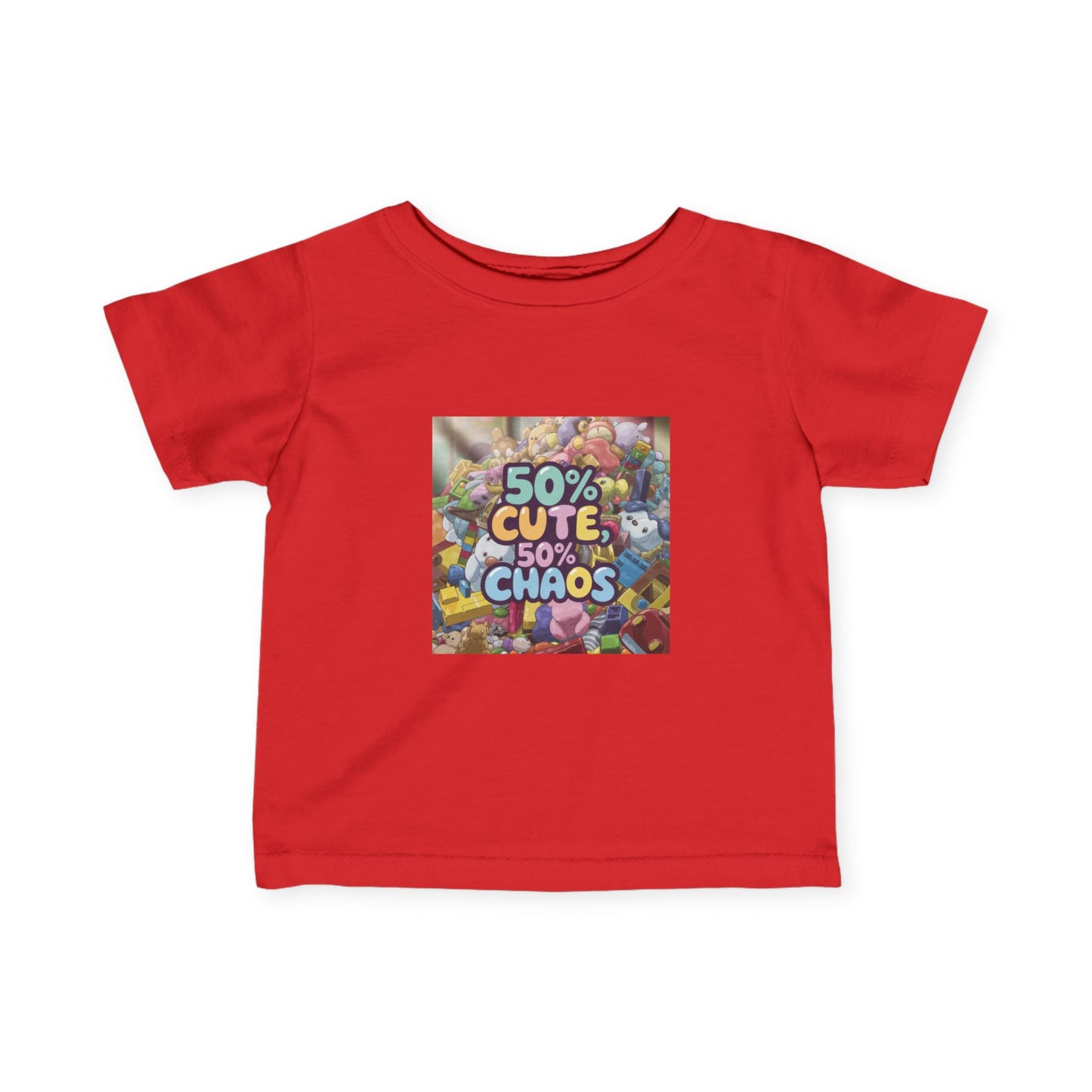 50% Cute, 50% Chaos Infant Tee – Adorable Baby Shirt for Playful Spirits