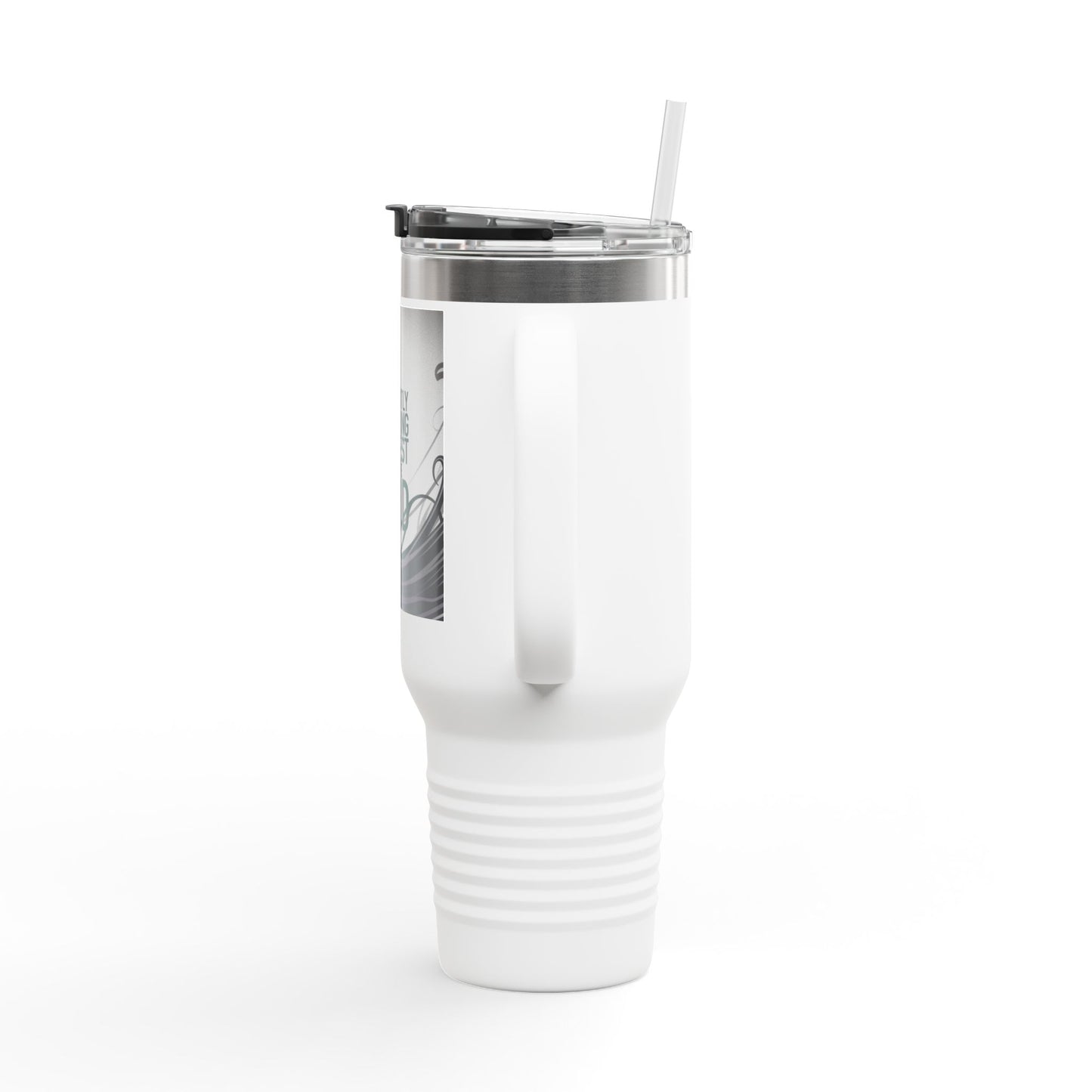40oz Insulated Travel Mug - Currently in a Staring Contest with the Void