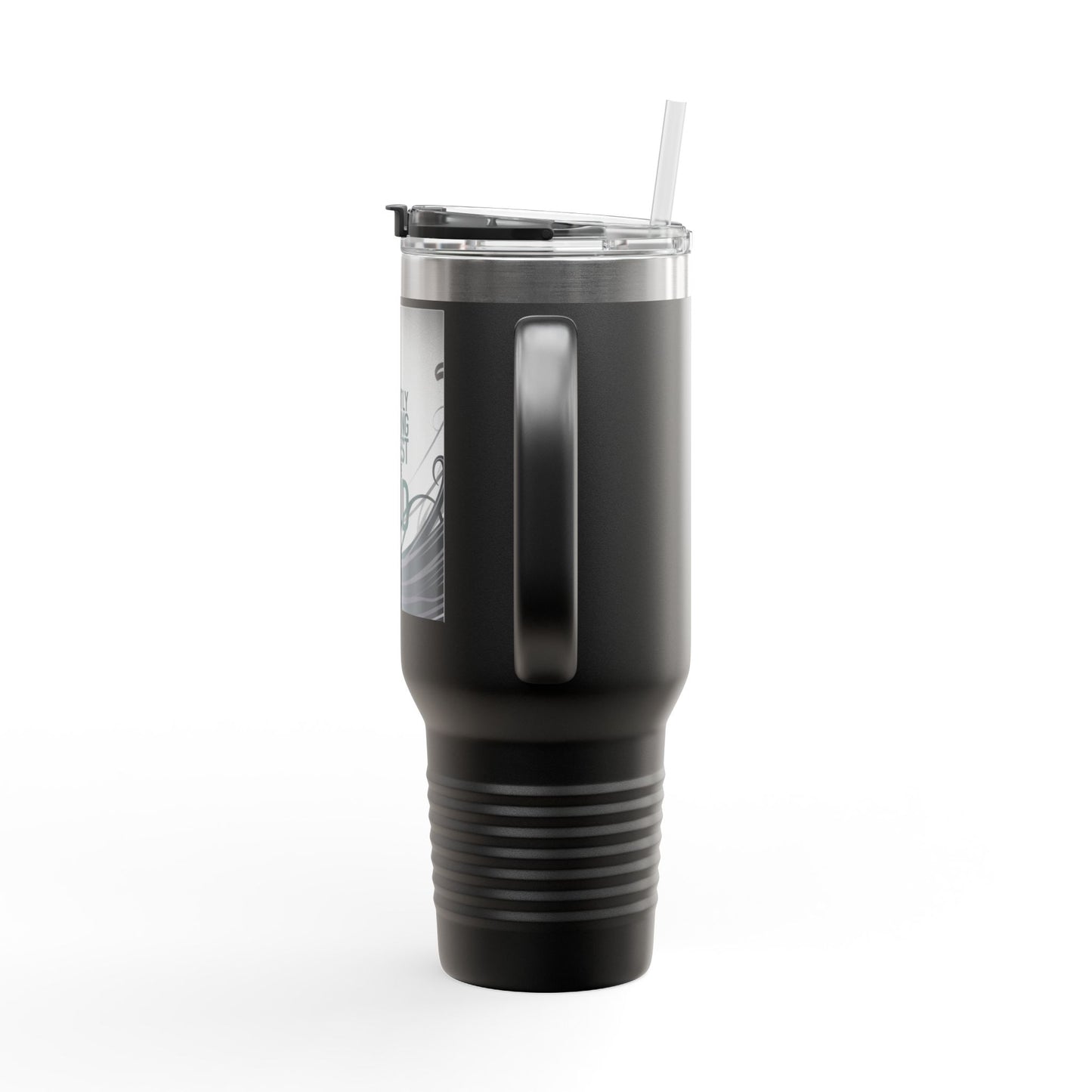 40oz Insulated Travel Mug - Currently in a Staring Contest with the Void