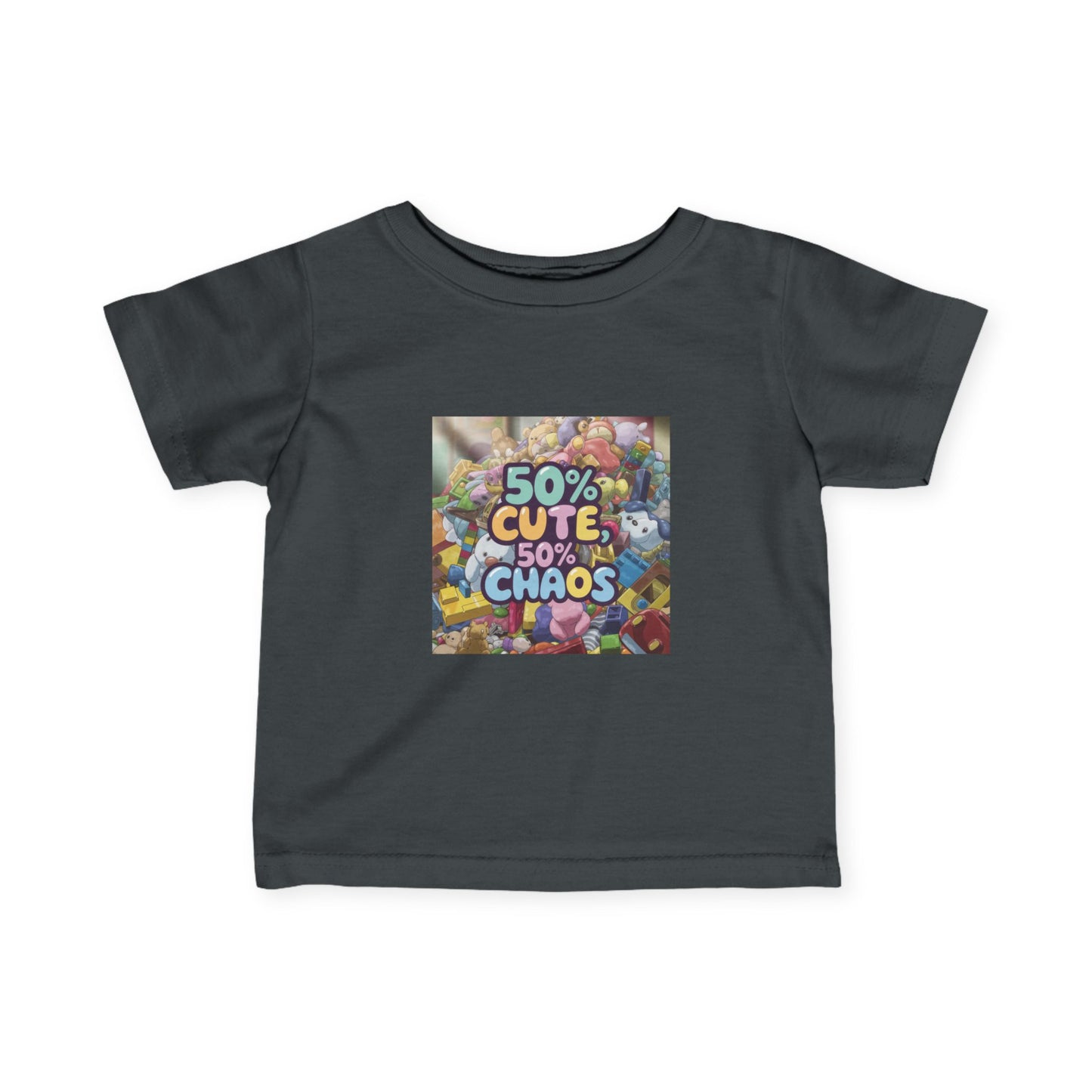 50% Cute, 50% Chaos Infant Tee – Adorable Baby Shirt for Playful Spirits