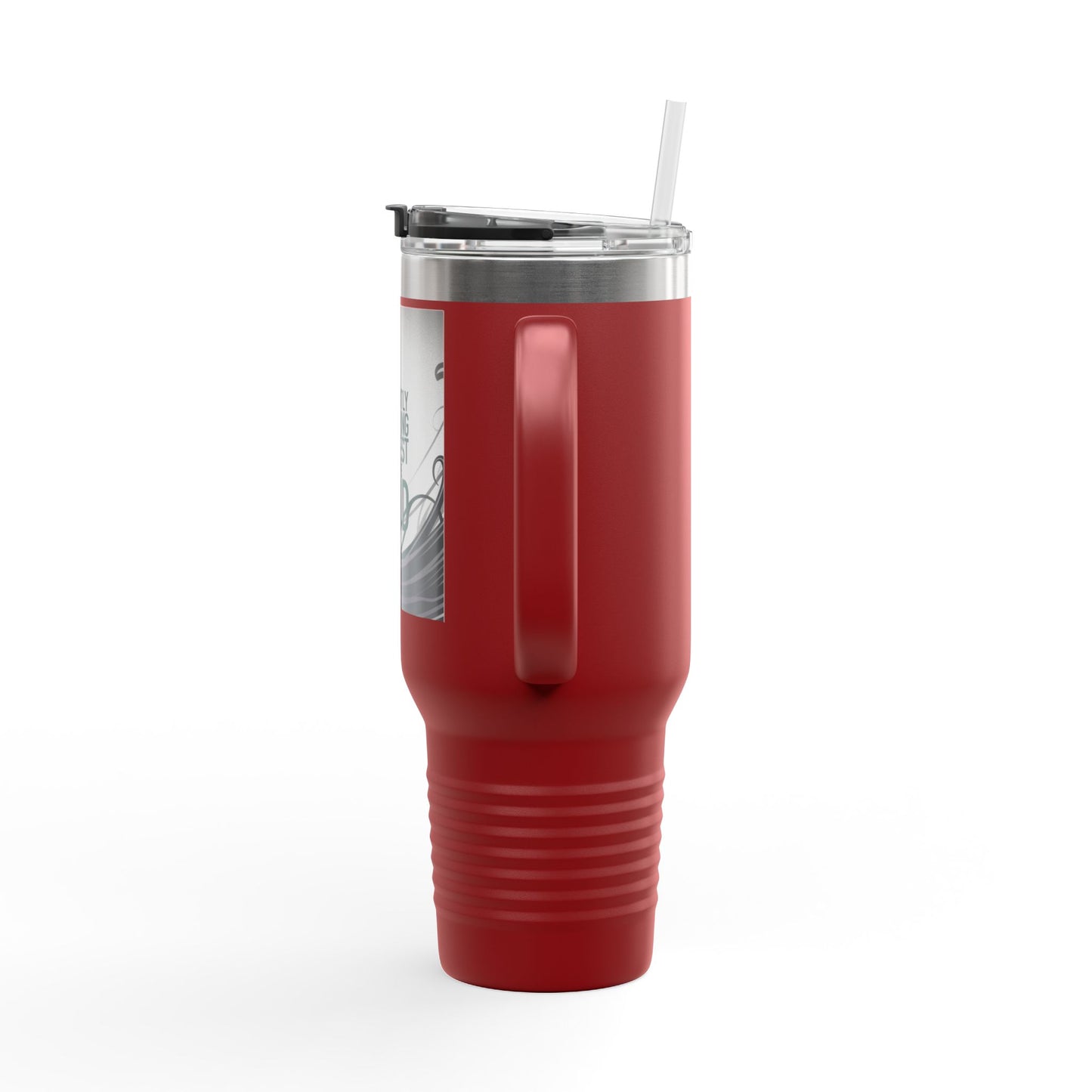 40oz Insulated Travel Mug - Currently in a Staring Contest with the Void