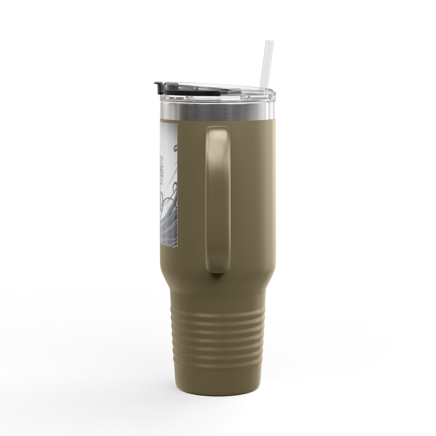 40oz Insulated Travel Mug - Currently in a Staring Contest with the Void