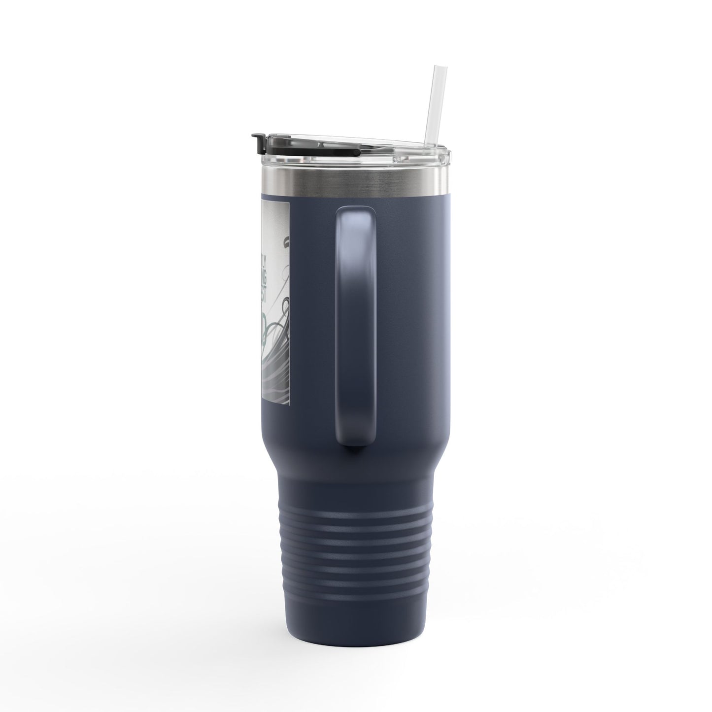 40oz Insulated Travel Mug - Currently in a Staring Contest with the Void