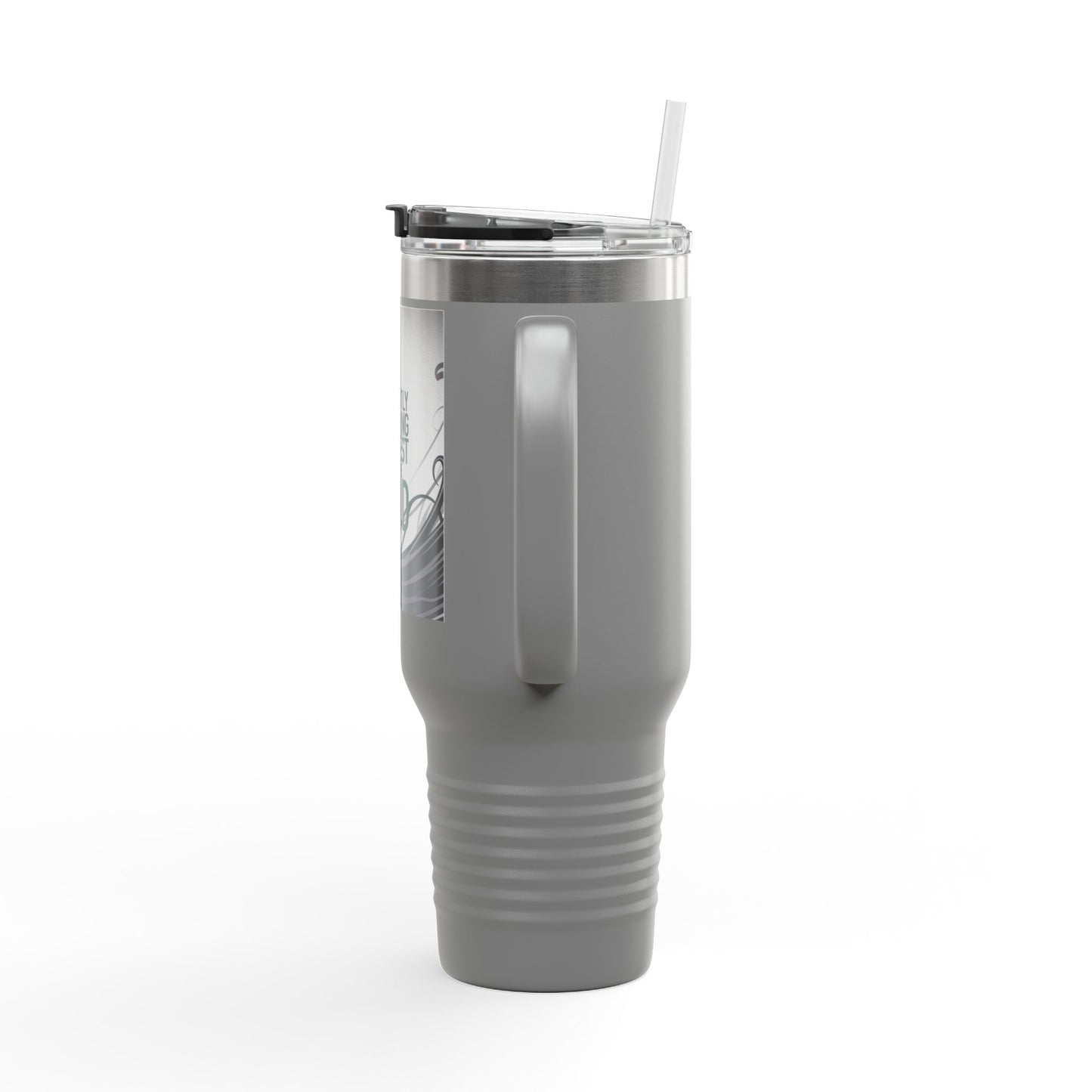 40oz Insulated Travel Mug - Currently in a Staring Contest with the Void