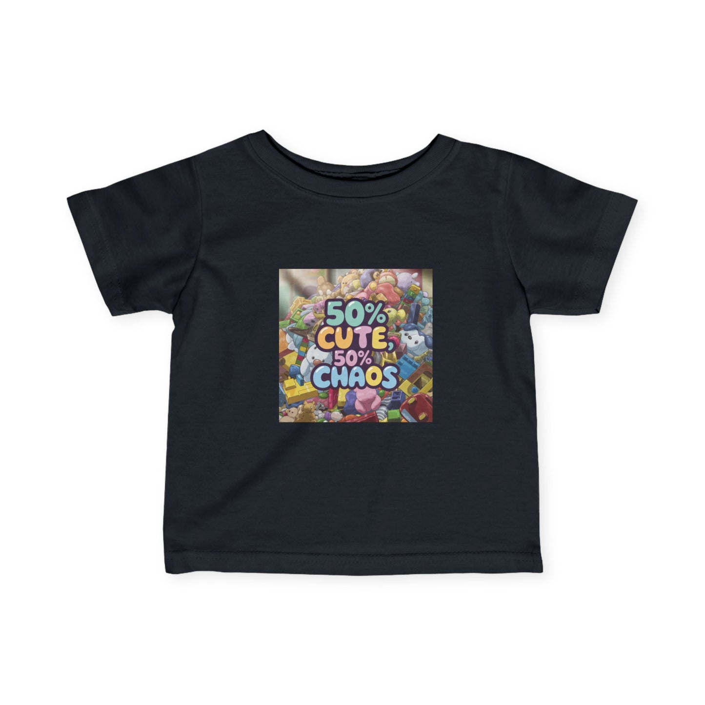 50% Cute, 50% Chaos Infant Tee – Adorable Baby Shirt for Playful Spirits