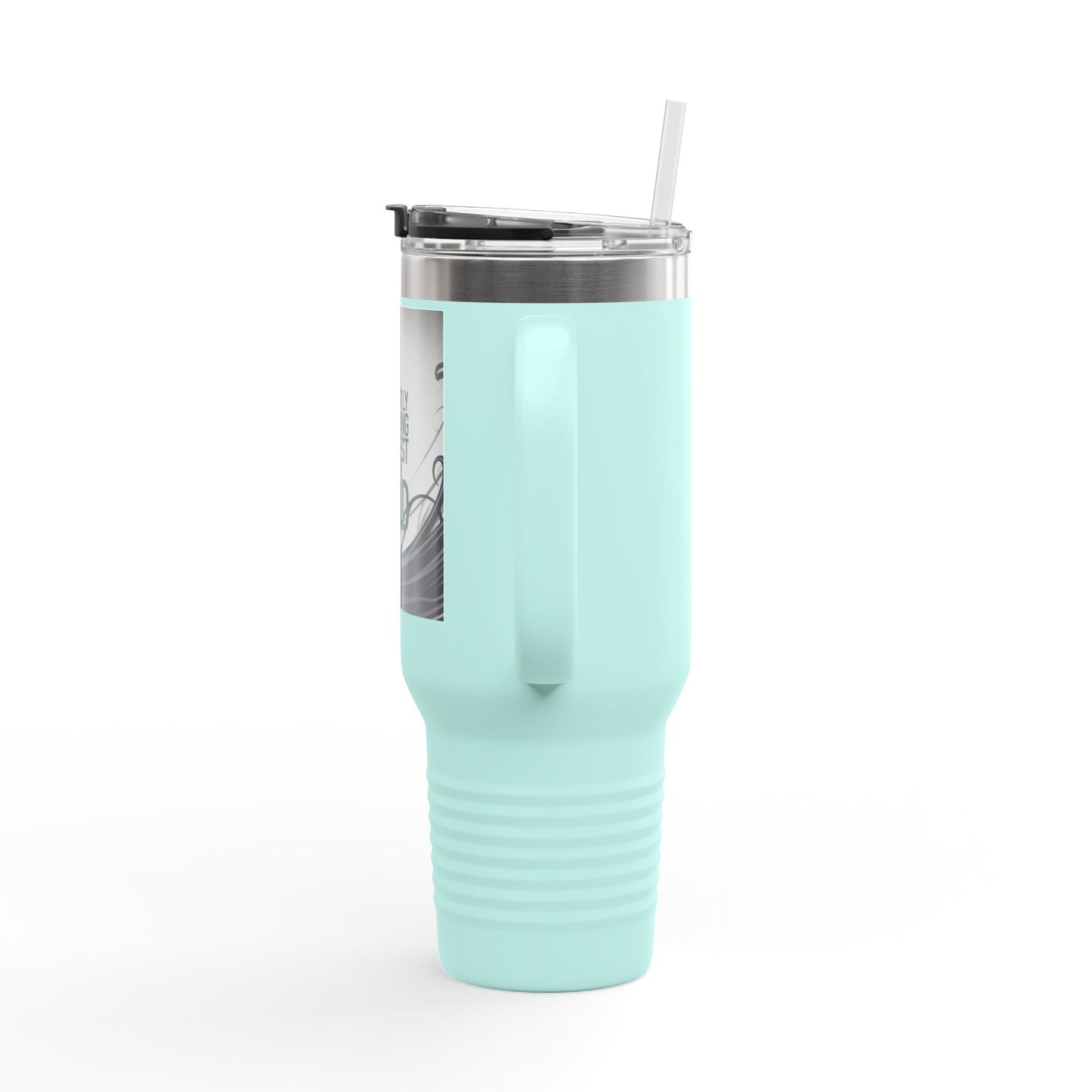 40oz Insulated Travel Mug - Currently in a Staring Contest with the Void
