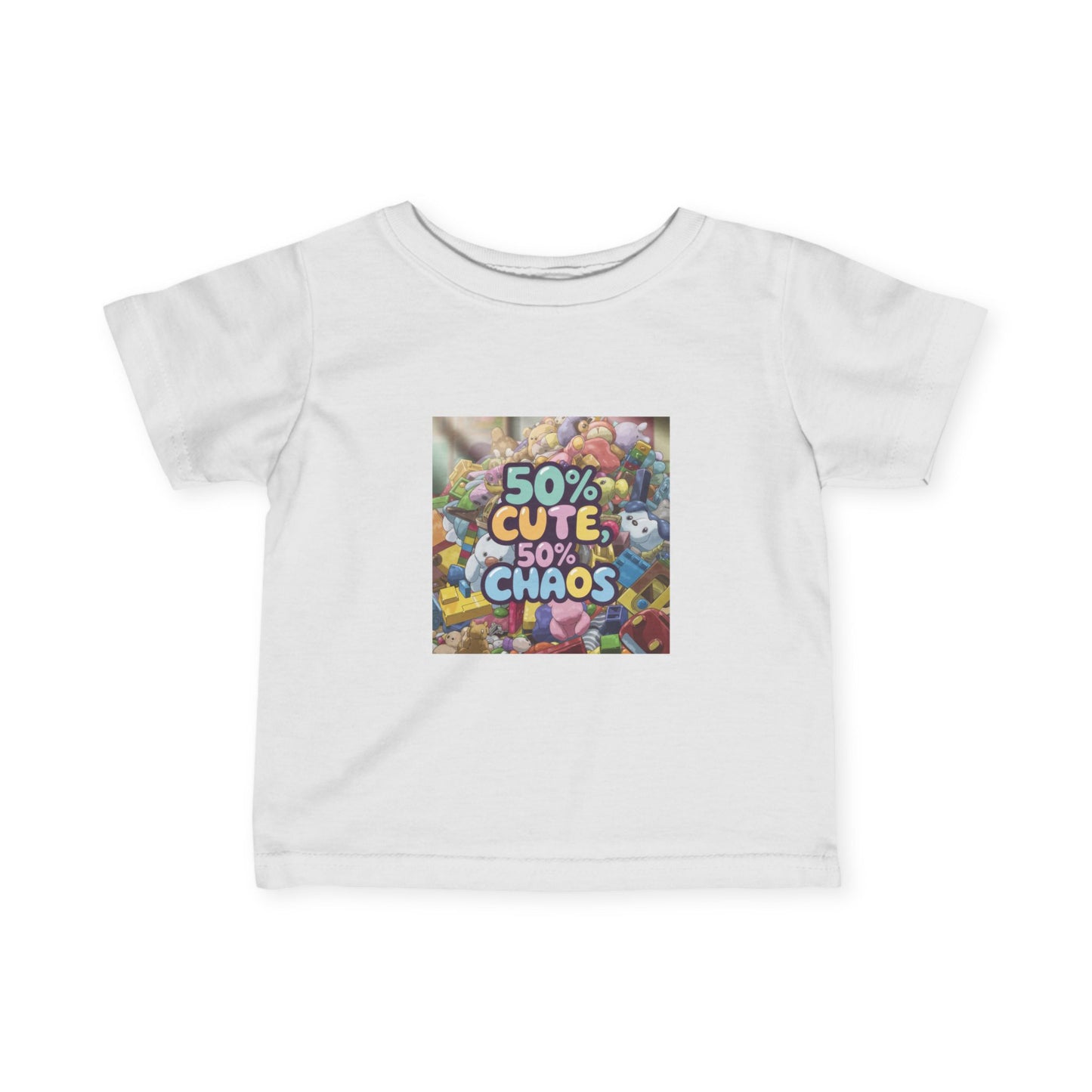 50% Cute, 50% Chaos Infant Tee – Adorable Baby Shirt for Playful Spirits