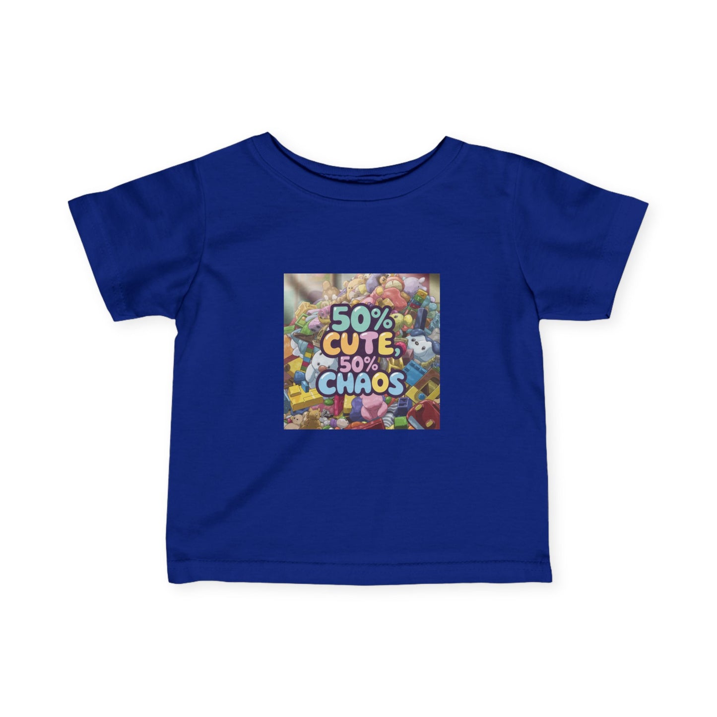 50% Cute, 50% Chaos Infant Tee – Adorable Baby Shirt for Playful Spirits